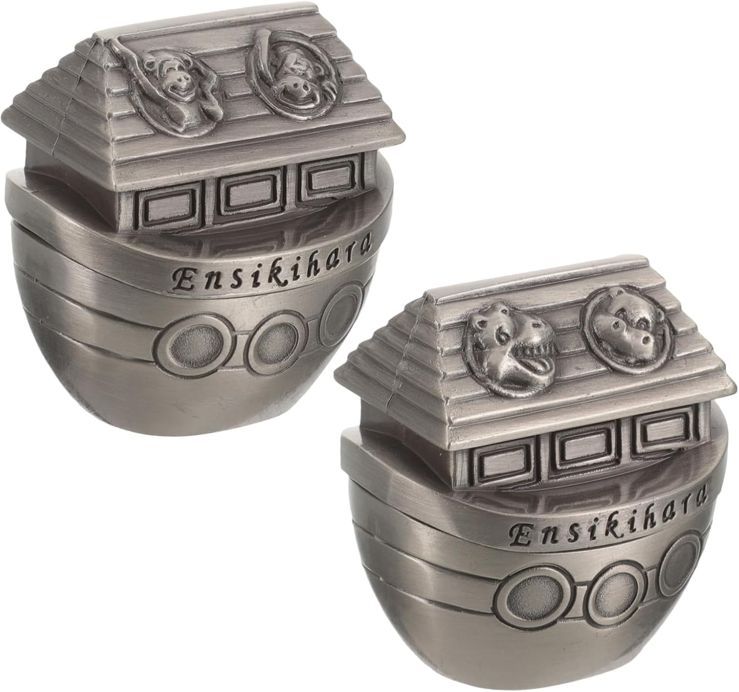 2Pcs Adorable Metal Tooth Saver Box Tooth Container Lightweight Keepsake Storage for Cherished Memories Present