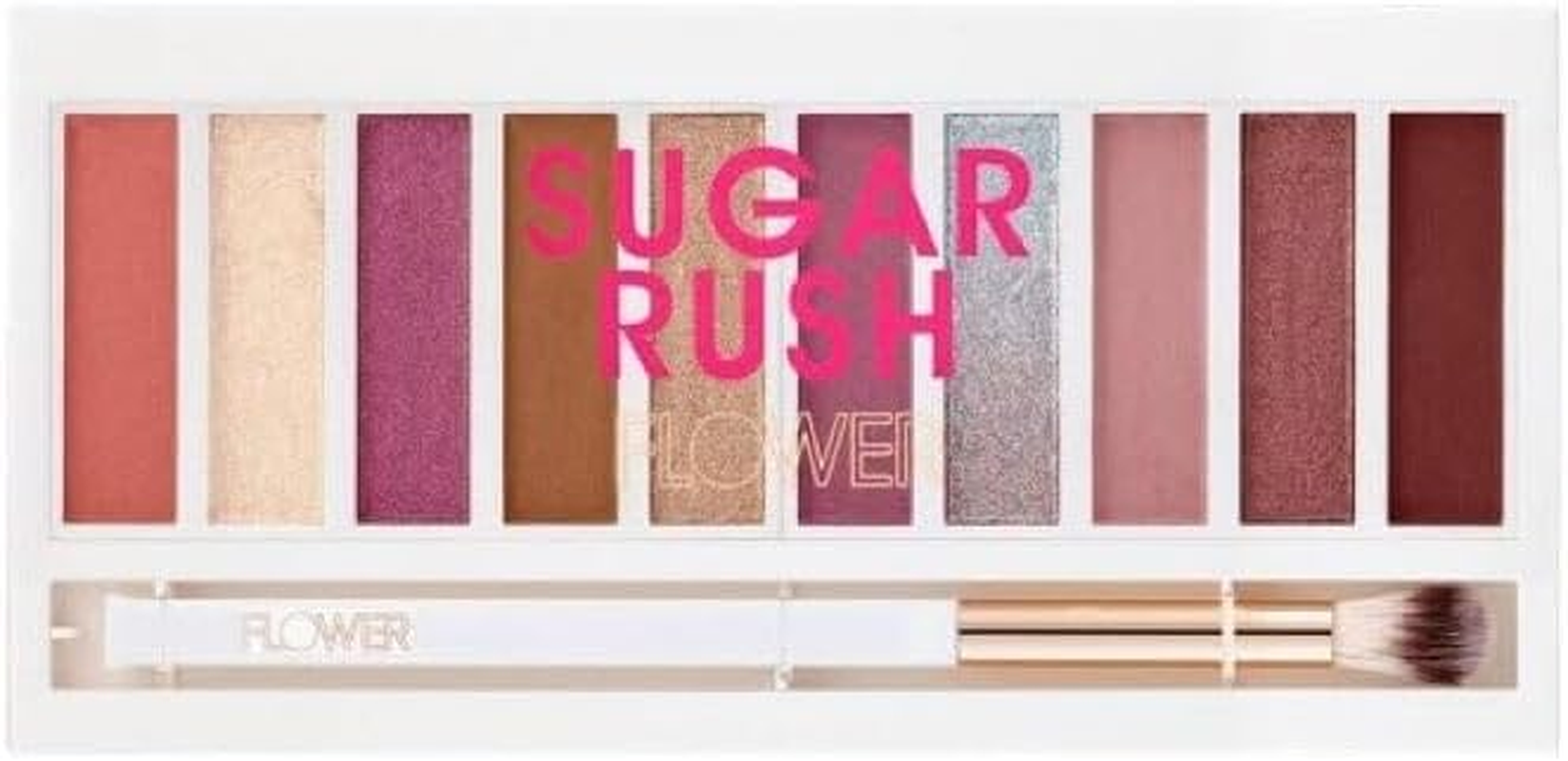 Shimmer and Shade Eyeshadow Palette - ES3 Gimme Gold by Flower Beauty for Women - 0.3 Oz Eye Shadow