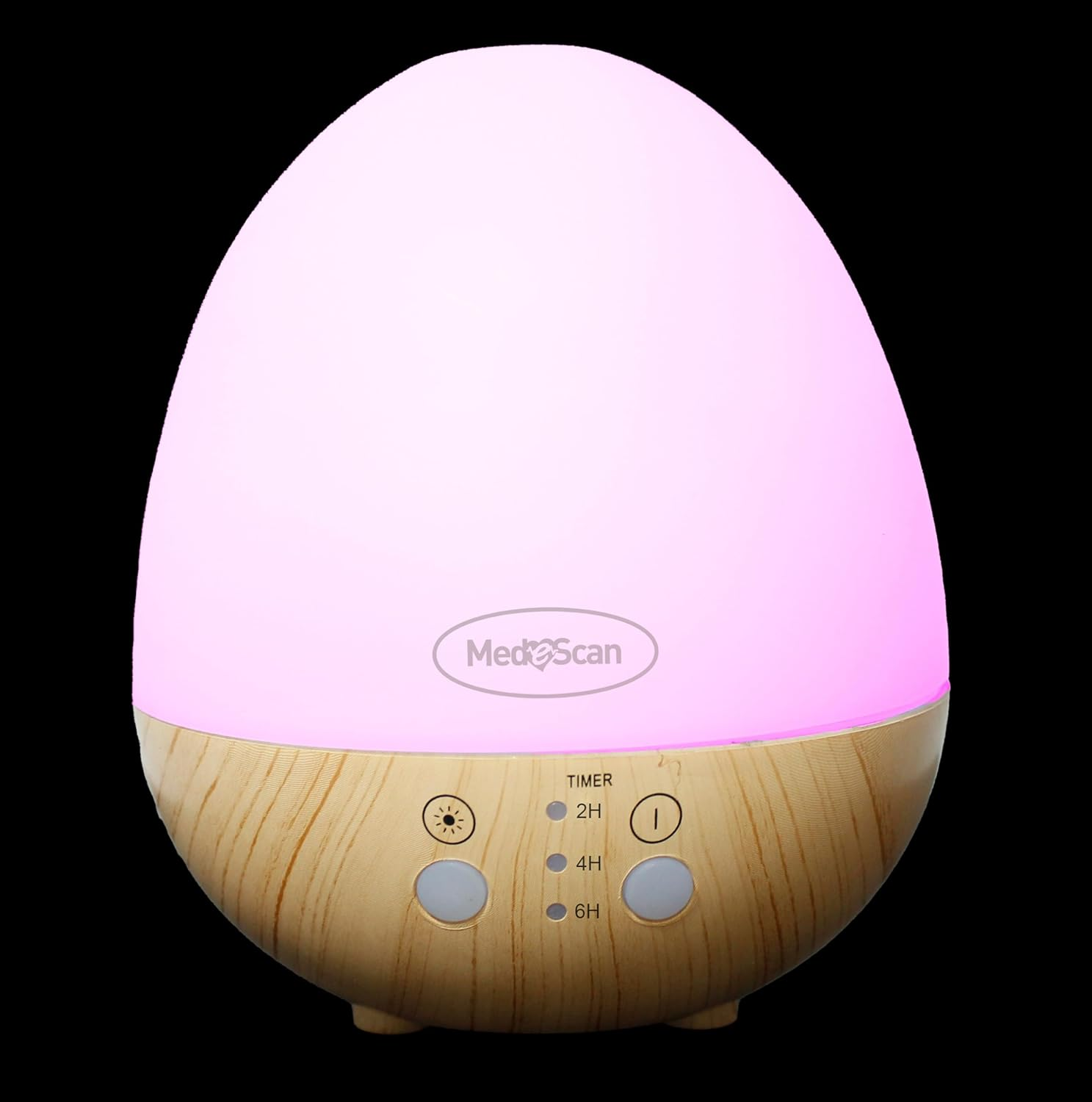 Medescan Rainbow Mist Mini Aroma Diffuser &ndash; 100Ml, Ultrasonic Cool Mist Humidifier, 7-Colour LED, Touch Control, Quiet & Portable for Home, Office & Relaxation - No Filter Required image number 1