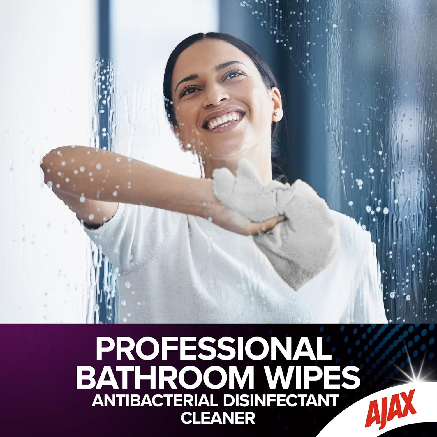Ajax Professional Bathroom Wipes 90 Pack image number 5