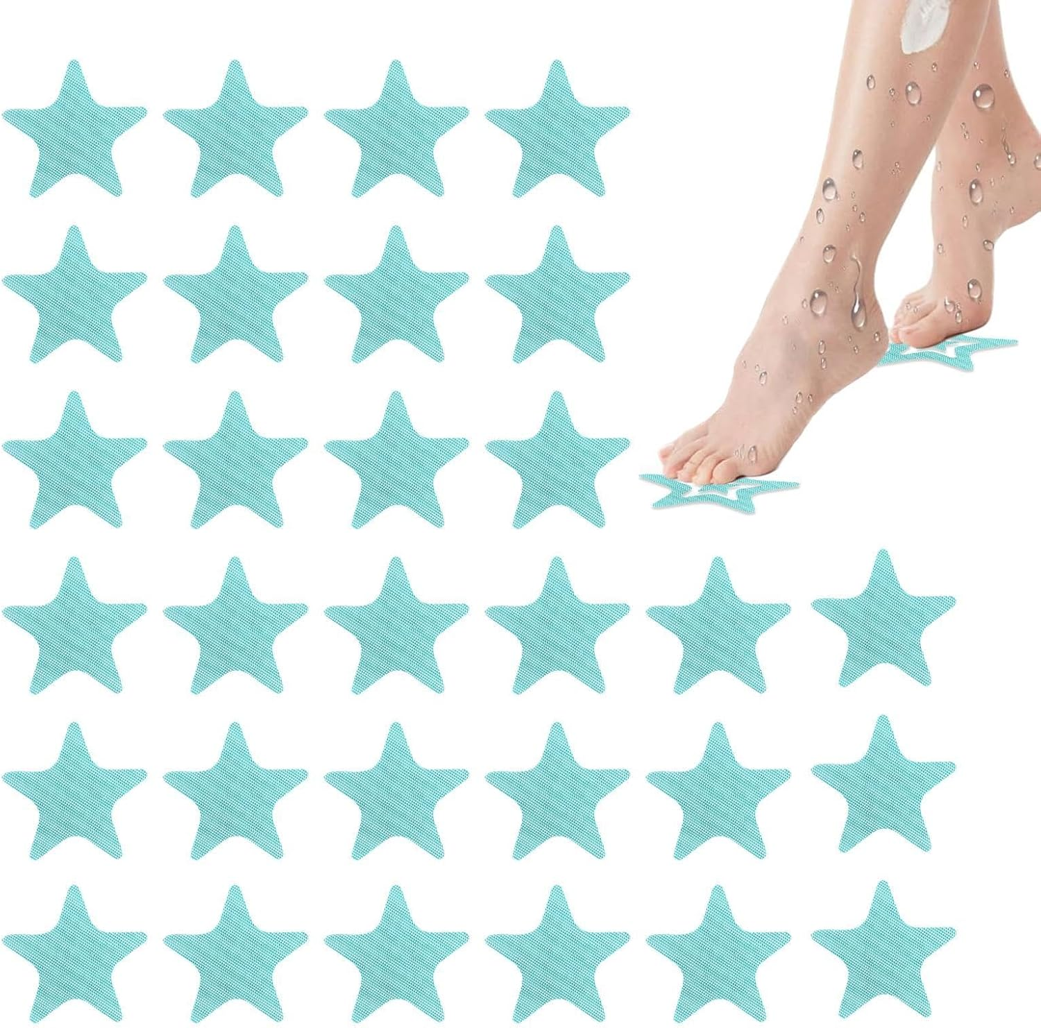Star Bathtub Non-Slip Stickers,Non-Slip Bathtub Stickers,30X Waterproof Cartoon Five-Pointed Star Floor Strength Non-Slip Stickers | Waterproof Body Safe Kitchen Floorboats, Ladders and Treads