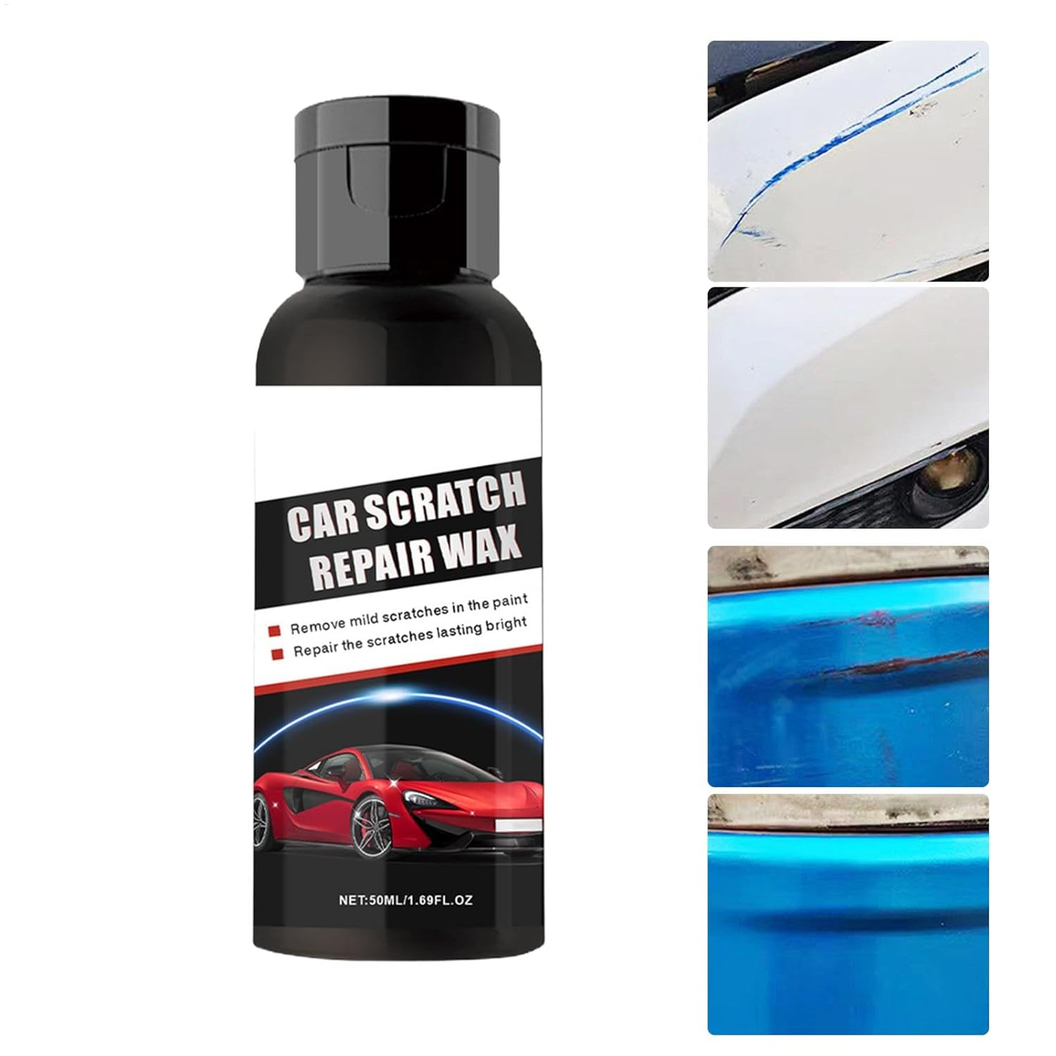 Car Scratch Repairing Paste, 50Ml Vehicles Paint Repair Paste, Car Scratch Restoration Cream for Auto, RV, Truck, Sedan, Vehicles
