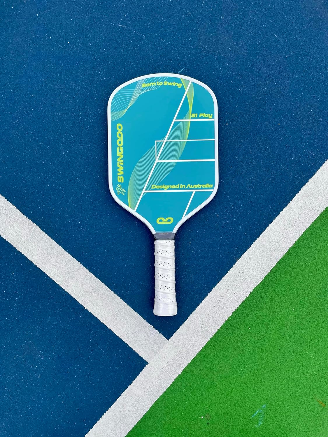 Swingooo Pickleball Paddle Set, 2 Composite Face Paddles with Polymer Core, 220G, Cushion Grip, Includes 2 S40 Play Balls, Beginner Level image number 6