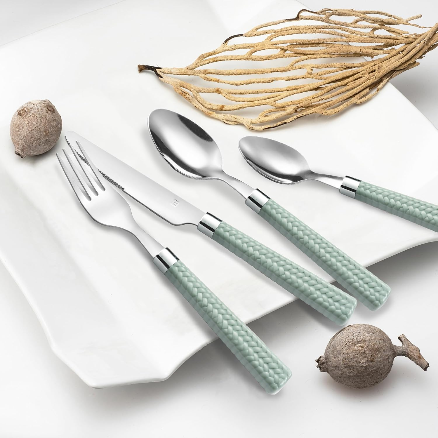 Amefa Paille 2260PGT000C40 Cutlery Set Stainless Steel Pastel Green