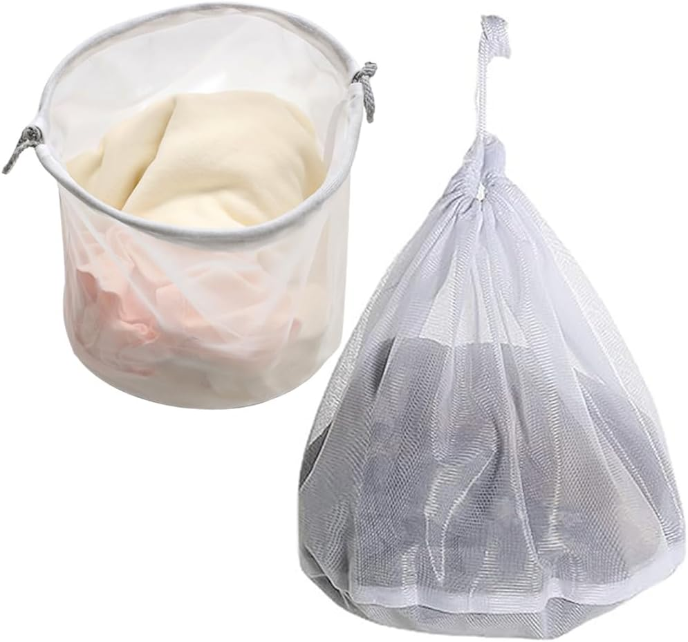 Extra Large Mesh Laundry Bag with Drawstring, 2 Pack Washing Bag Net for Washing Machine, Mesh Laundry Bags for Delicates,Travel, College Dorm, Washing Bags Laundry Room Organization, 60X80Cm image number 1