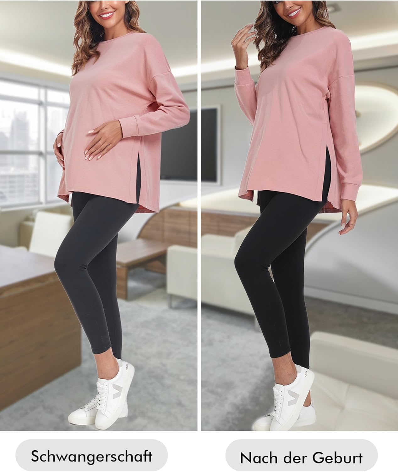 Love2Mi Women'S Long-Sleeved Maternity Shirt Maternity Tops image number 3