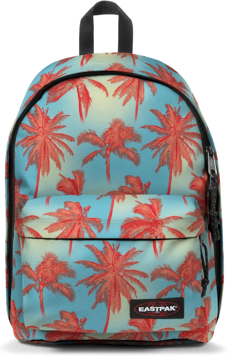 EASTPAK Out of Office &ndash; 31L Backpack with Dual Compartments, 16&rdquo; Laptop Sleeve, Security Pocket, Bottle Holder & Air Mesh Straps, Checker Wine Burgundy