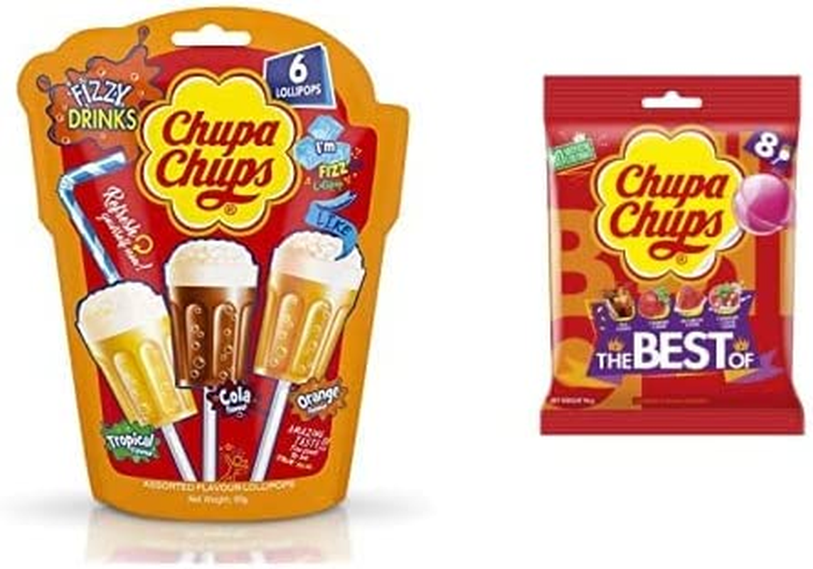 Chupa Chups 3D Fizzy & Best of 8 Lollipops