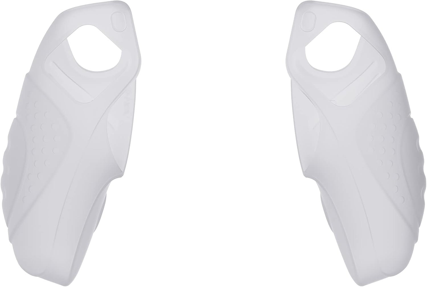 Playvital Guardian Edition Clear White Ergonomic Soft Controller Silicone Case Grips for Ps5, Rubber Protector Skins with Thumbstick Caps for Ps5 Controller &ndash; Compatible with Charging Station - Clear White image number 3