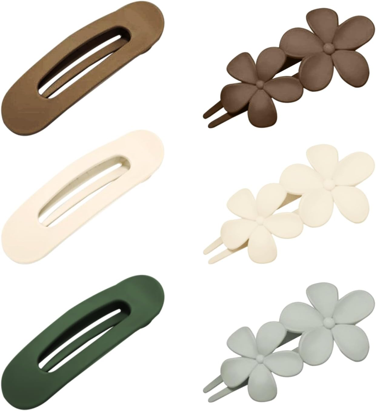 3 Word Clips, 3 Flower Clips, Simple and Versatile Hair Pin, Braided Hair Accessory, Headpiece, Hairstyle Fixed Accessory.