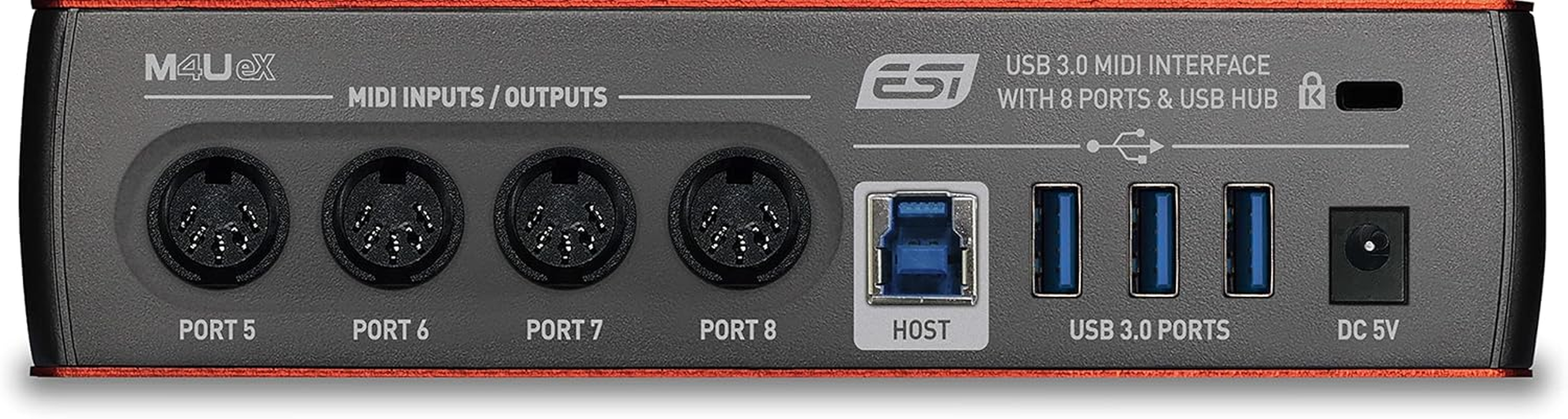 ESI M4U Ex | 8-Port USB 3.0 MIDI Interface with USB Hub image number 2