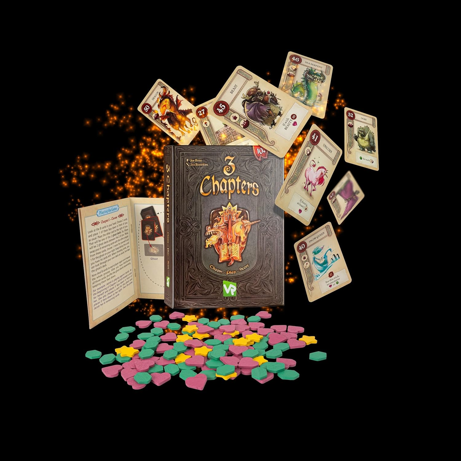 VR Games | 3 Chapters | Card Game | 2-6 Players | Draft Your Team of Fairy Tales Creatures to Score the Most Points | Amigo