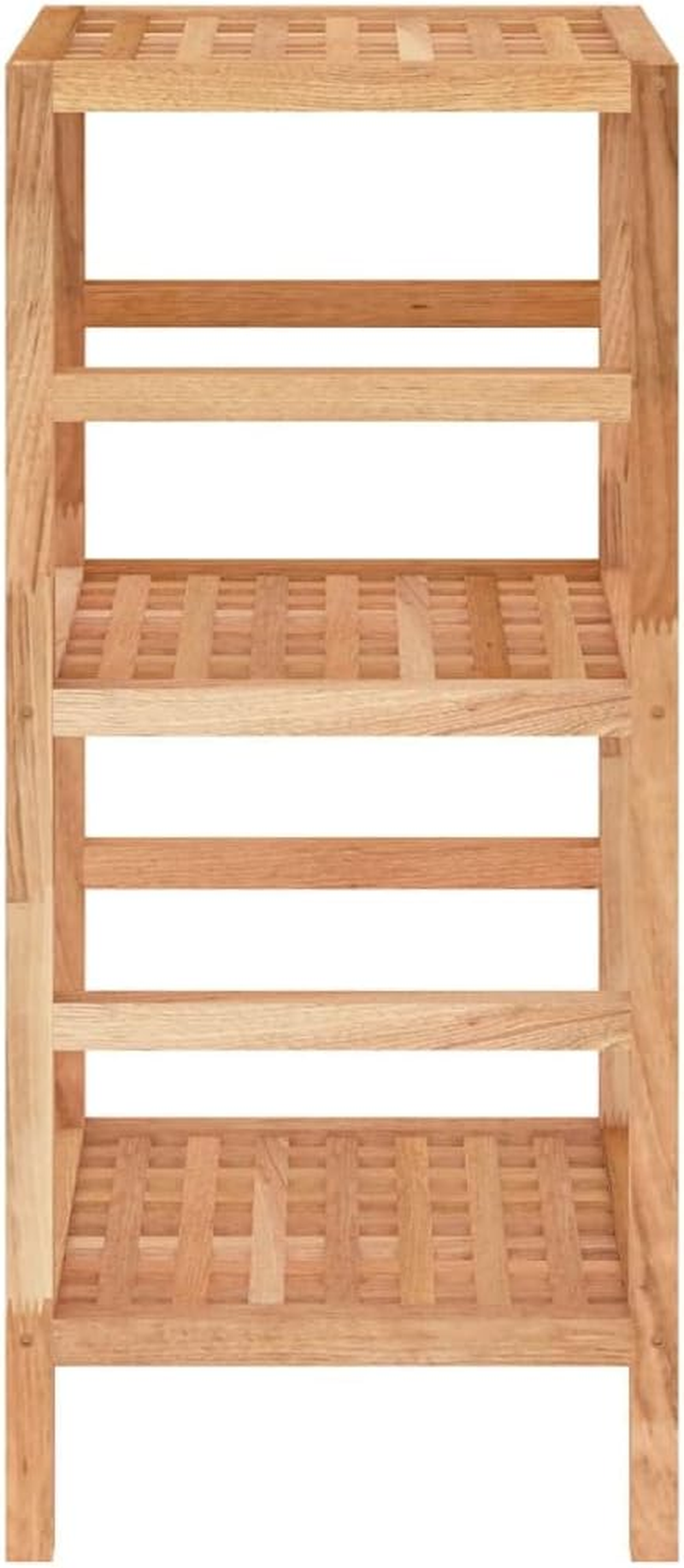 Bathroom Shelf 35.5X35.5X79 Cm Solid Wood Walnut Home Organisation image number 5