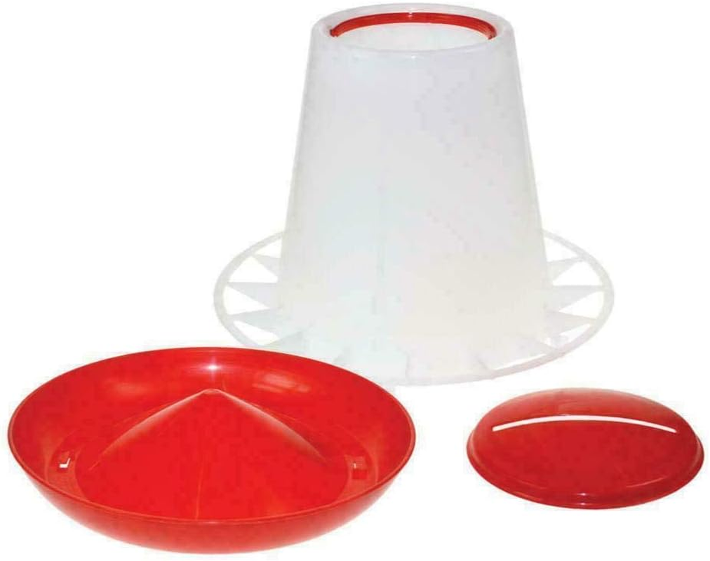 3Kg Automatic Chicken Feeder Plastic Poultry Chook Hen Food Eating Seed Bucket image number 3
