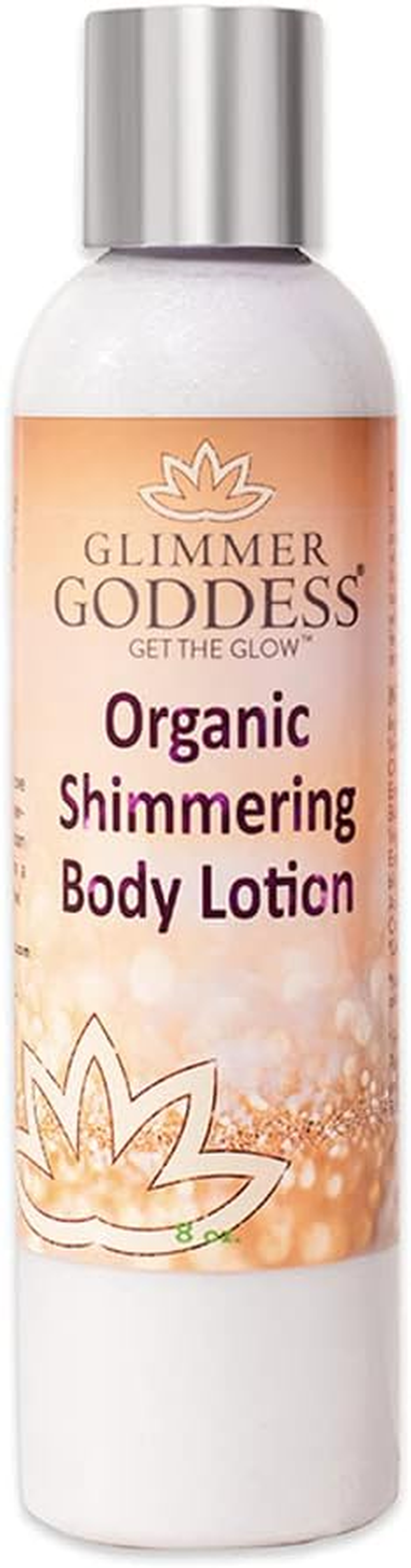 (Bronze Sparkle) - Organic Shimmer Bronzer Lotion Moisturising Shimmer Lotion Great for All Skin Types Shimmer & Sparkle Glimmer Goddess