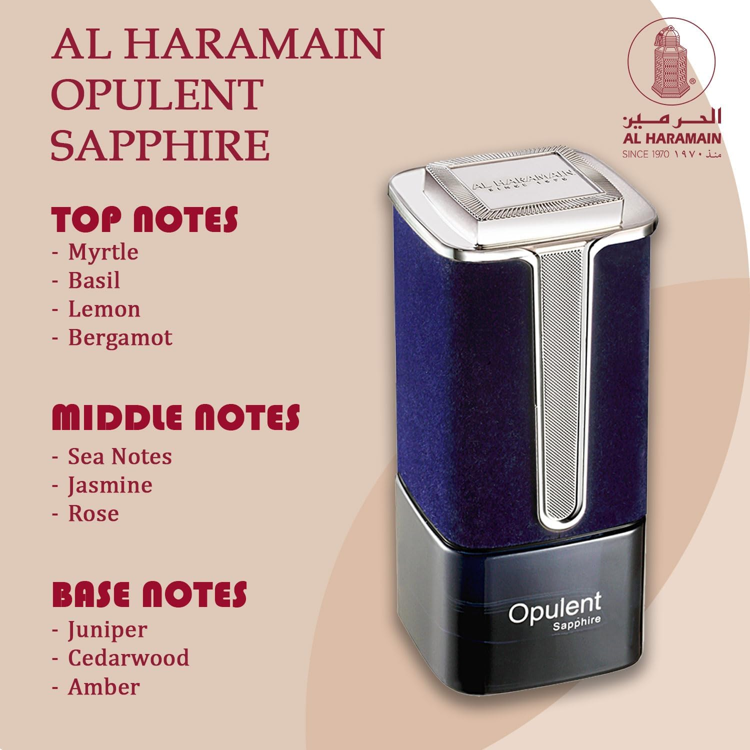 Al Haramain Opulent Sapphire Eau De Parfum Spray for Women 100 Ml image number 5