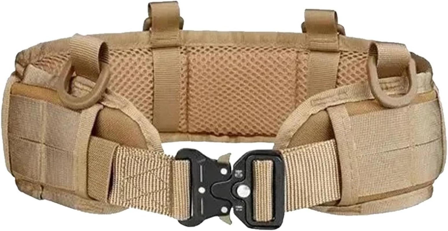 Tactics Belt | Waist Belt for Security Guard | Outdoor Multifunction Tactics Belt | Security Duty Utility Belt | Adjustable Airsoft Utility Waist Belts with Pouches for Men and Women