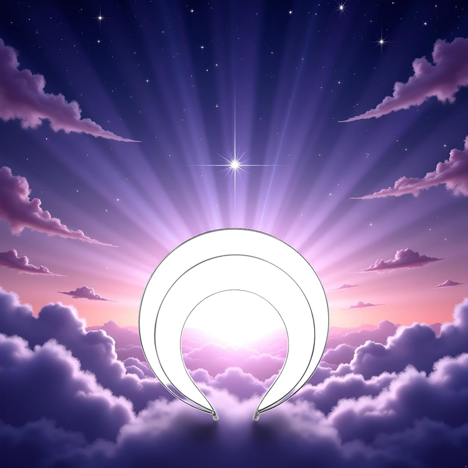 Silver Goddess Headpiece - Multilayer Hair Crown with Metal Base, DIY Headband for Women and Girls, Hair Accessories image number 2