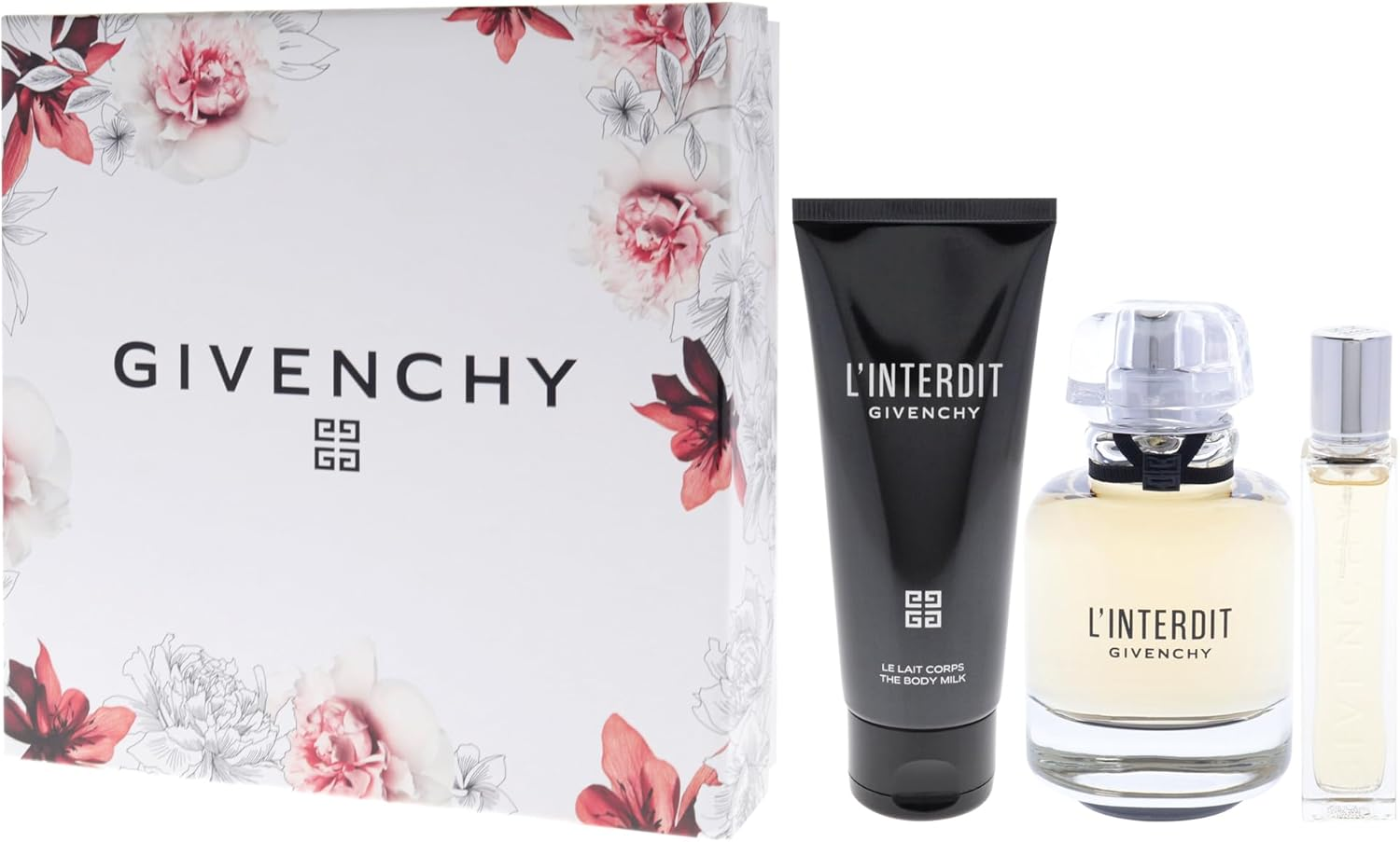 Linterdit by Givenchy for Women - 3 Pc Gift Set 2.7Oz EDP Spray, 0.42Oz EDP Spray, 2.5Oz Body Milk image number 4