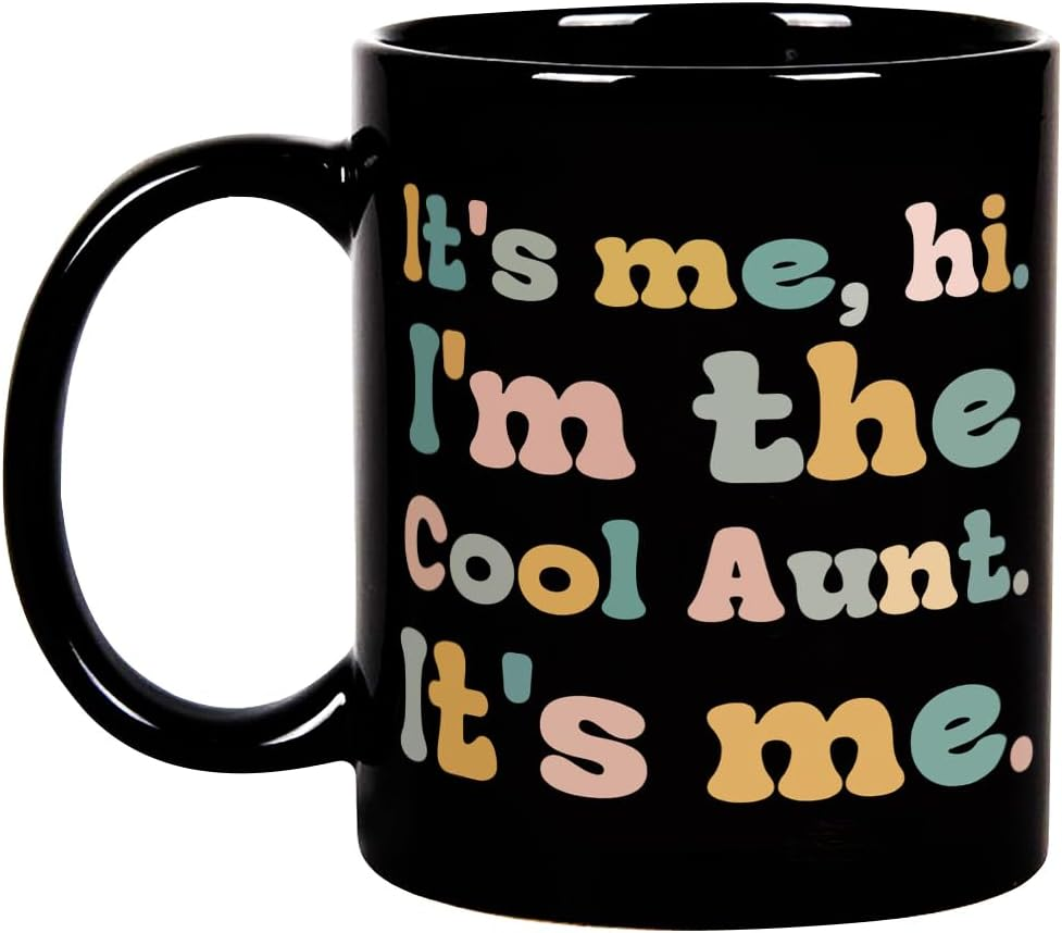 Fatbaby Cool Aunt Coffee Mug,Mother&rsquo;S Day Birthday Gifts for Aunt,New Aunt First Time Auntie to Be in My Auntie Era Tea Cup 11 OZ