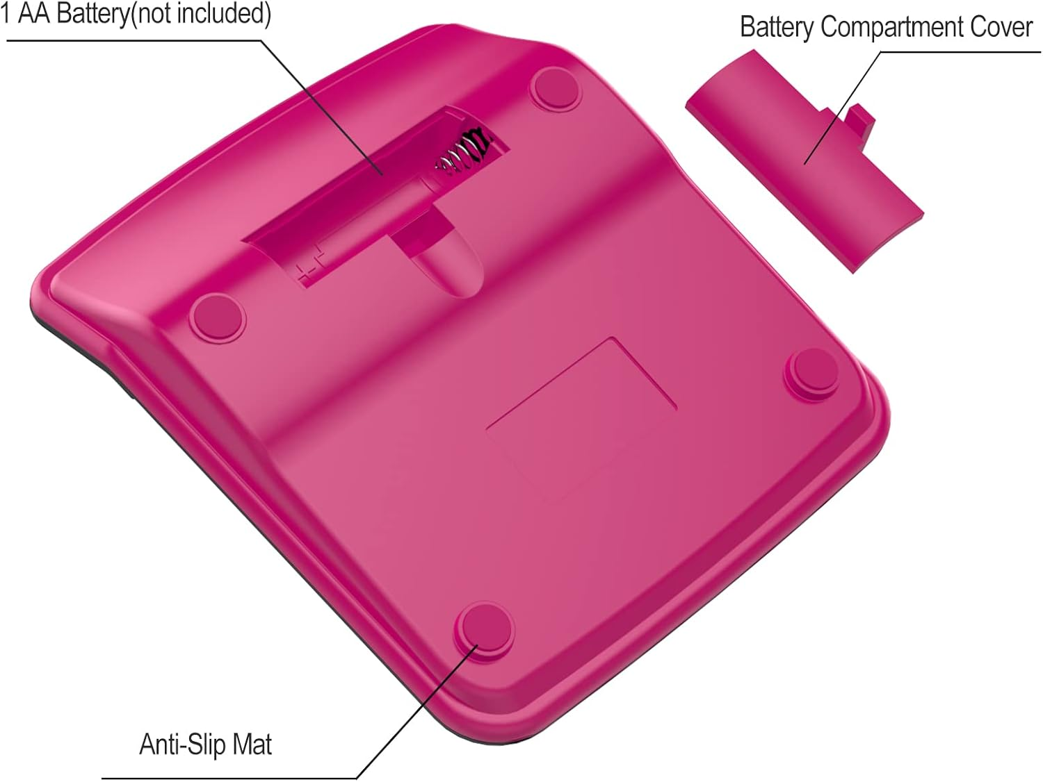Helect Calculator, Standard Function Desktop Calculator (Plum) image number 1