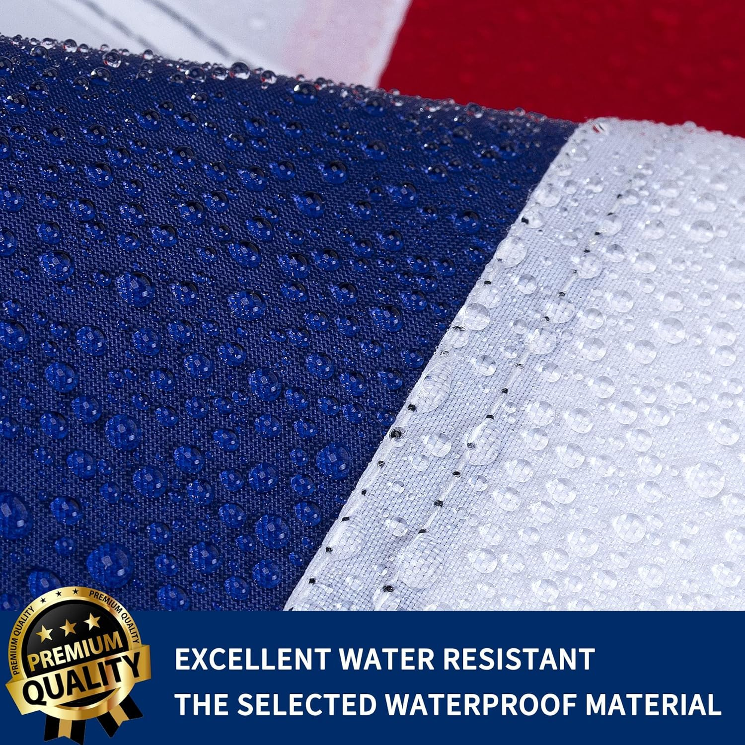 Jarlathy Premium Australia Australian Flag 3X5 Outdoor, Double Sided Embroidered Stars, Heavy Duty 210D Nylon Australian National Country Flags, with Sewn Stripes/4 Stitch Hemming/Brass Grommets image number 1