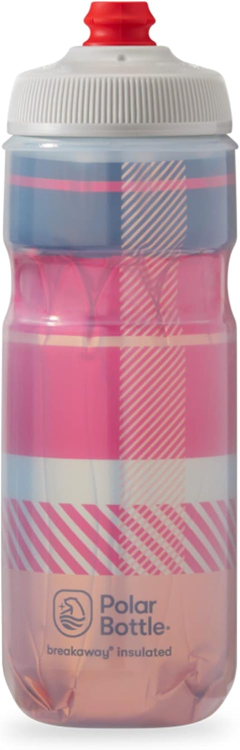 Polar Bottle Breakaway Insulated Water Bottle - BPA Free, Cycling & Sports Squeeze Bottle (Jersey Knit - Highlighter, 20 Oz)