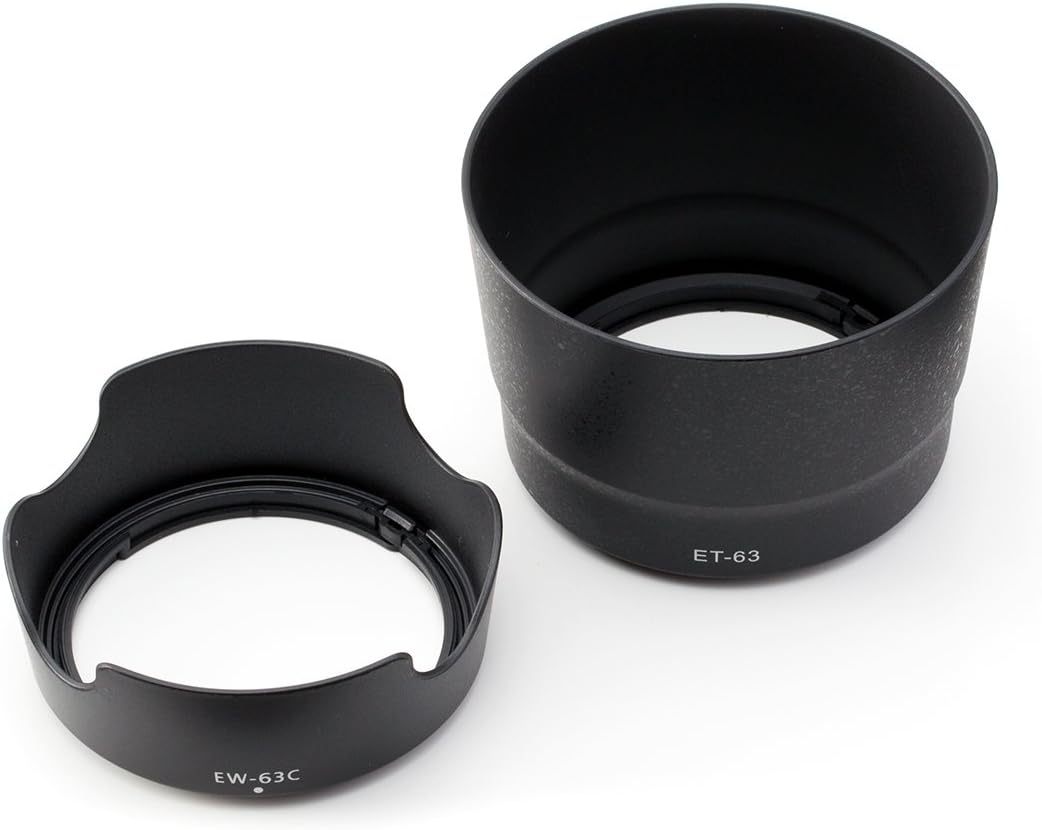 Canon EOS Kiss X9I (W) Double Zoom Kit for Lens Included, Lens Hood Set of 2 (EW-63C & ET-63) Compatible