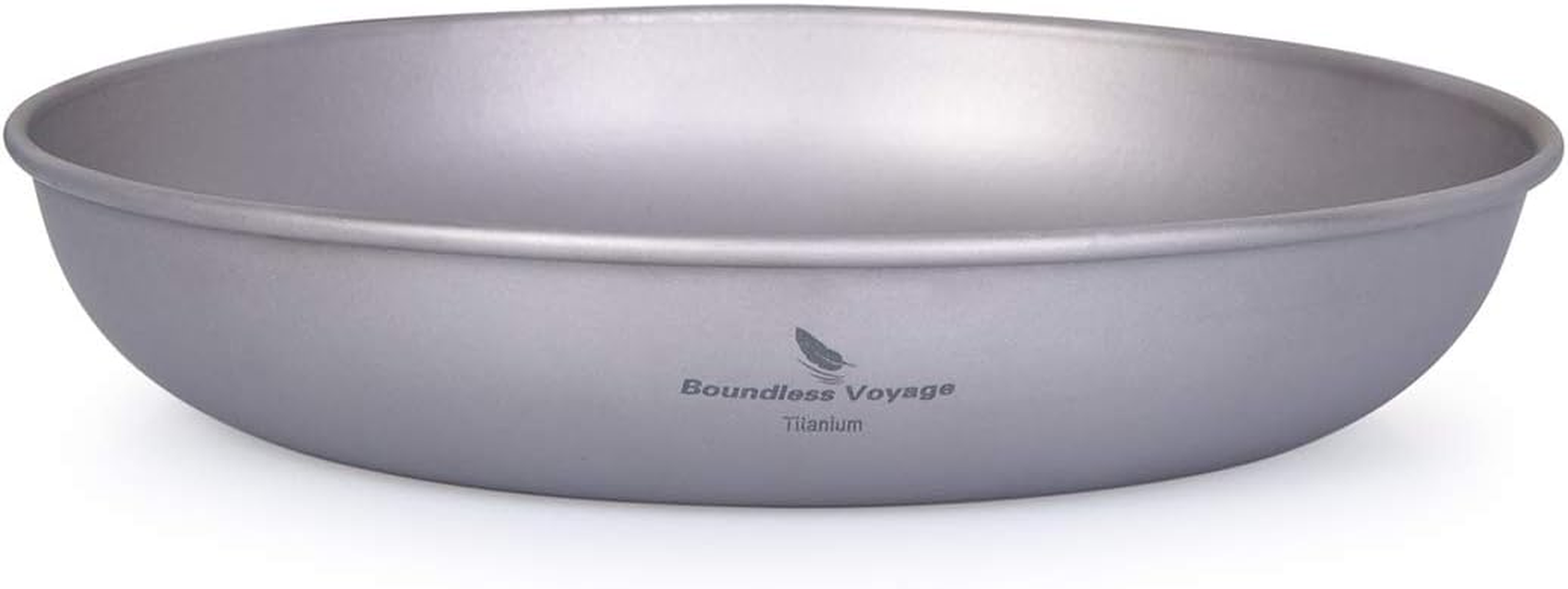 Boundless Voyage Ultralight Titanium Pan Dish Plate with Carry Mesh Bag Outdoor Camping Tableware Cookware Mess Kit