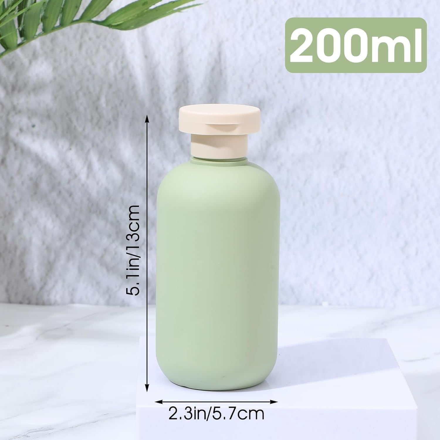 200Ml Refillable Travel Bottles, 3Pcs Refillable Shampoo and Conditioner Bottles with Flip Cap, Refillable Shampoo Conditioner Bottle Squeeze Bottles with Flip Cap for Lotion image number 5