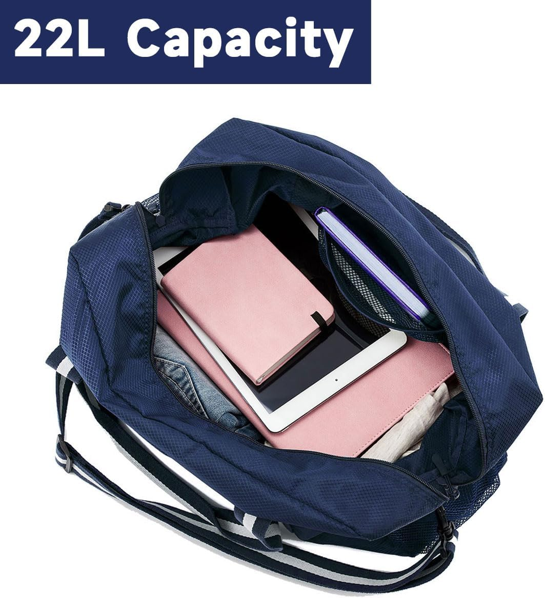 Arxus Travel Lightweight Waterproof Foldable Storage Carry Luggage Duffle Tote Bag - Green image number 3