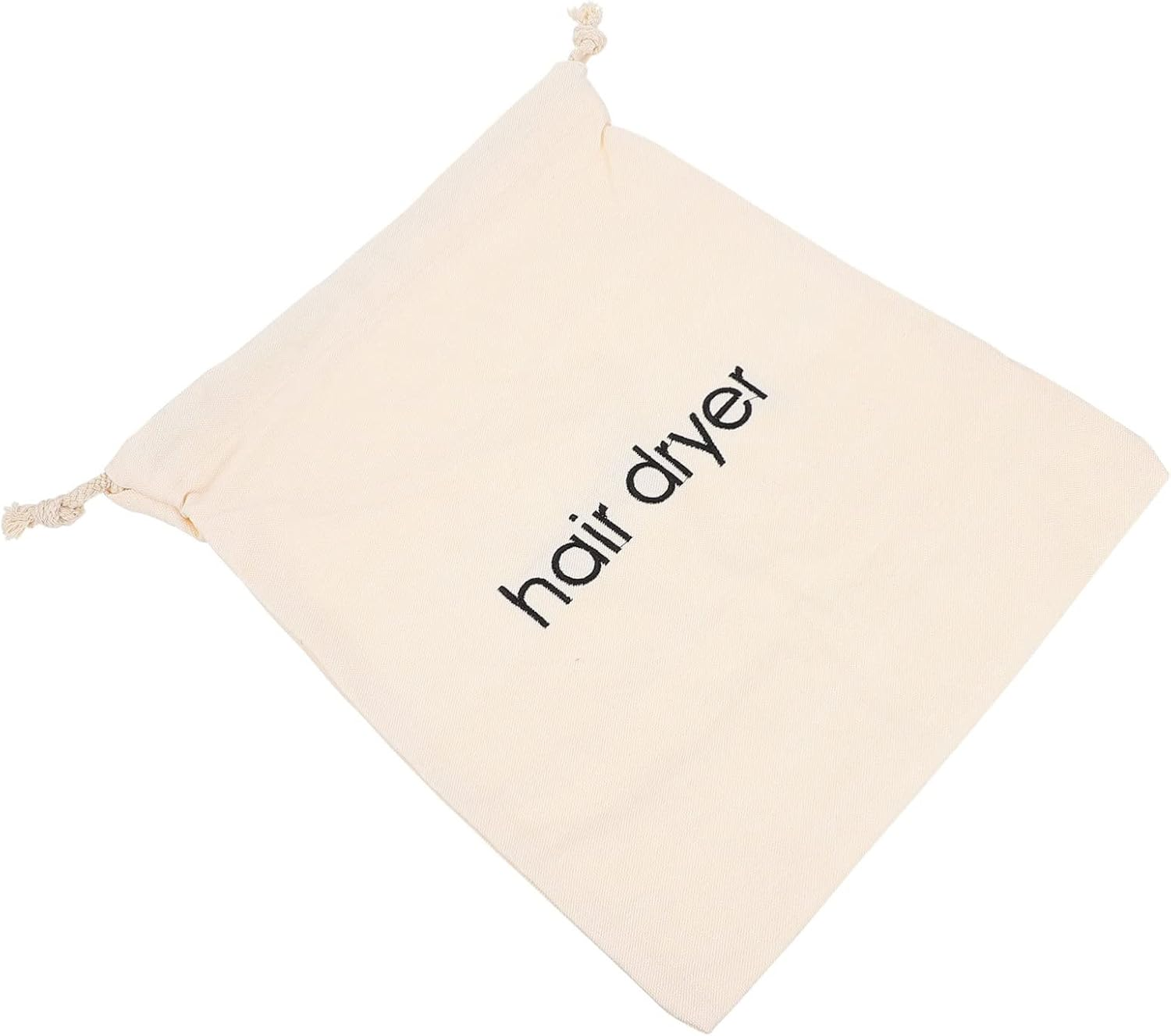 DONFAMDS Hair Dryer Storage Bag Drawstring Canvas Organizer for Home Hotel Guest Capacity Dustproof Cover with Smooth Strings for Full Dryer and Personal Items