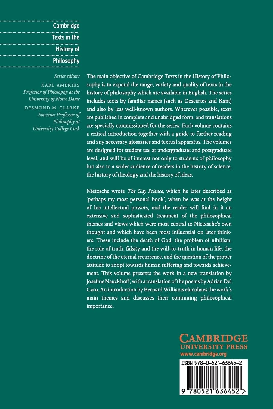 Nietzsche: the Gay Science: with a Prelude in German Rhymes and an Appendix of Songs image number 3