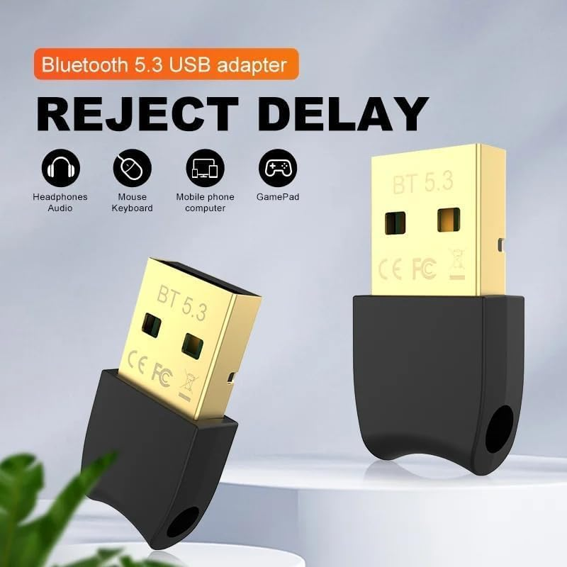 USB Bluetooth 5.3 Dongle Adapter for PC Speaker Wireless, Mouse Keyboard Music Audio Receiver Transmitter Bluetooth image number 3
