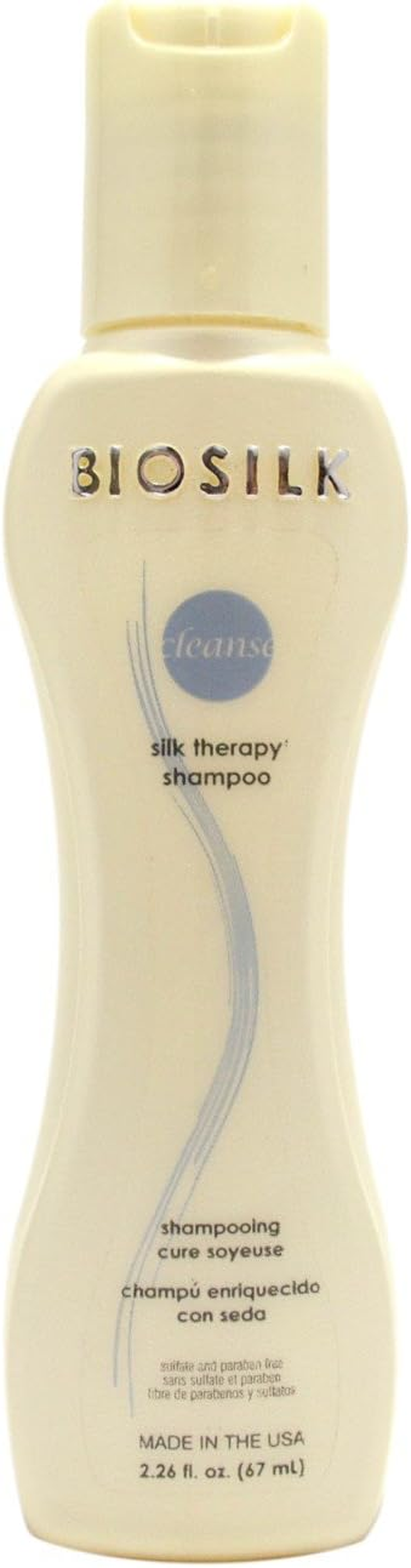 Biosilk Silk Therapy Shampoo - Travel Size for Unisex 2.26 Oz Shampoo image number 2