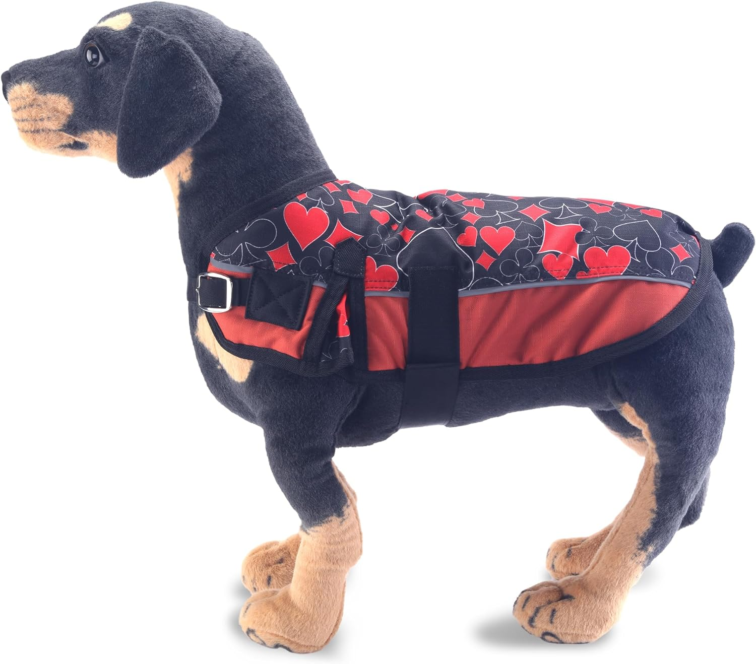 Warm Dog Winter Coat, Dog Cold Weather Coats Waterproof Windproof Reflective Dog Apparel Clothes Pet Jacket Padded Vest Outfit for Small Medium Large Dogs (Navy Blue, 50Cm)