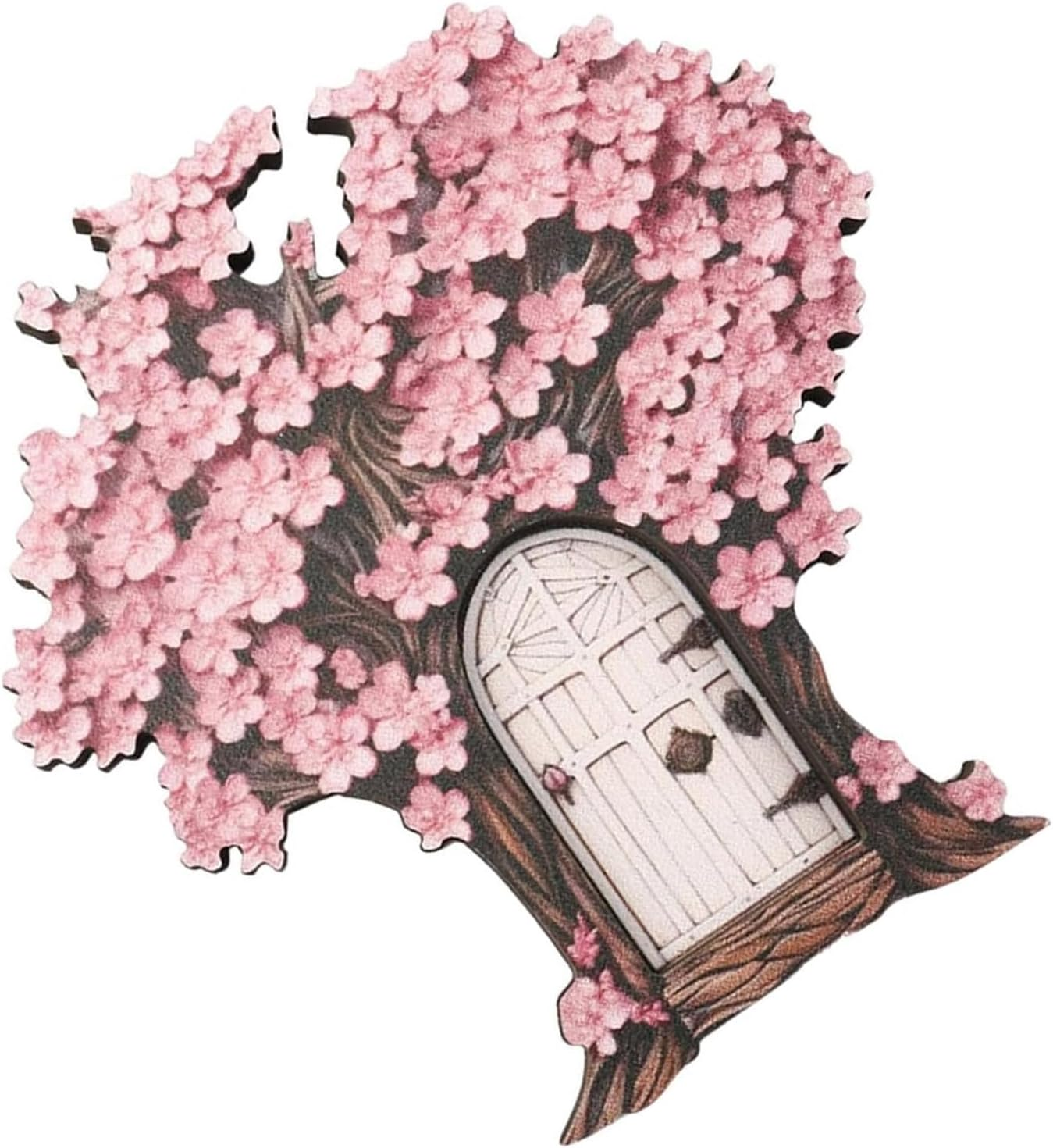 1 Pcs Enchanted Fairy Door for Garden - Whimsical Gnome Door Miniature, Magical Tree Trunk Decor, Adorable Fairy House Accessories & Garden Ornaments image number 6