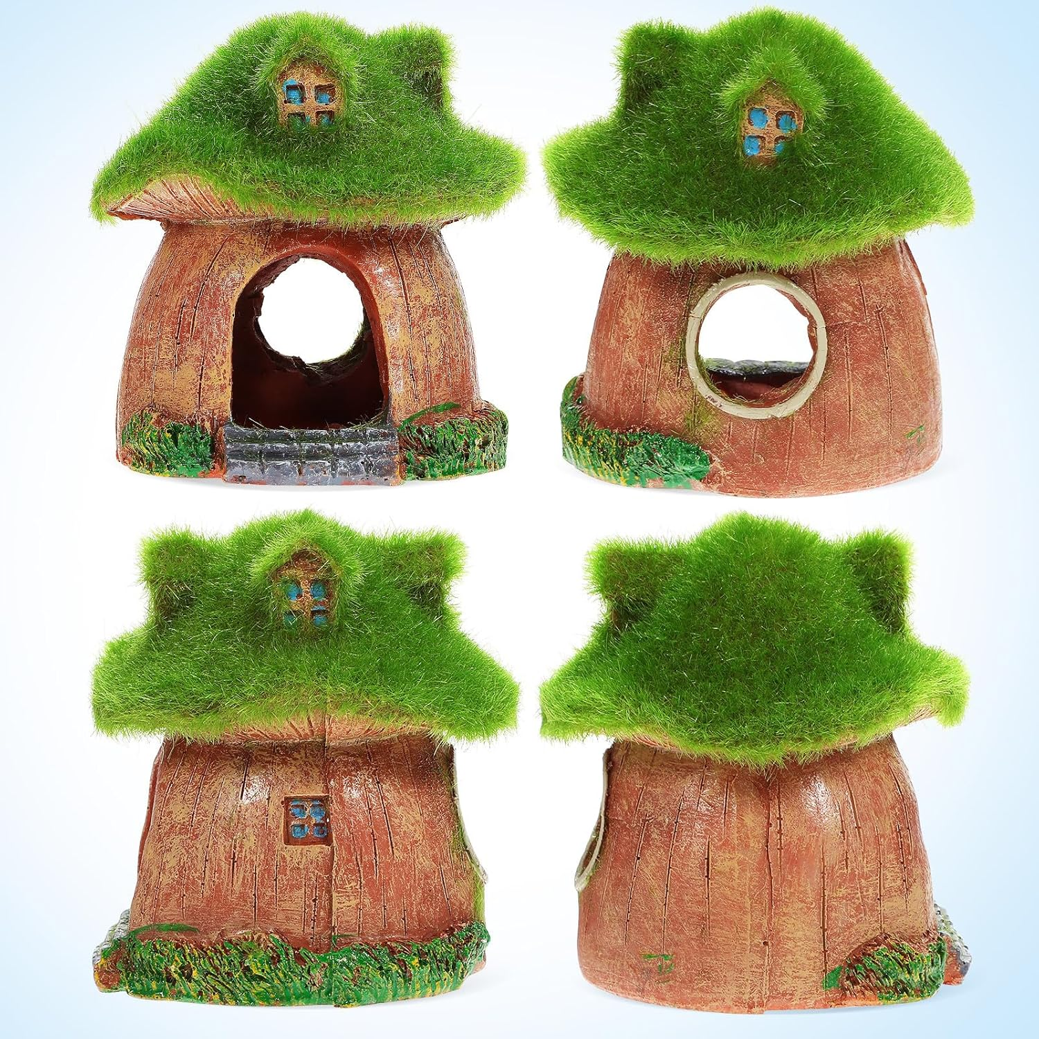 PLAFOPE Fish Tank Decor Aquarium Hideout Resin Betta Fish House Ornament for Aquarium Decoration Pet Supplies image number 4