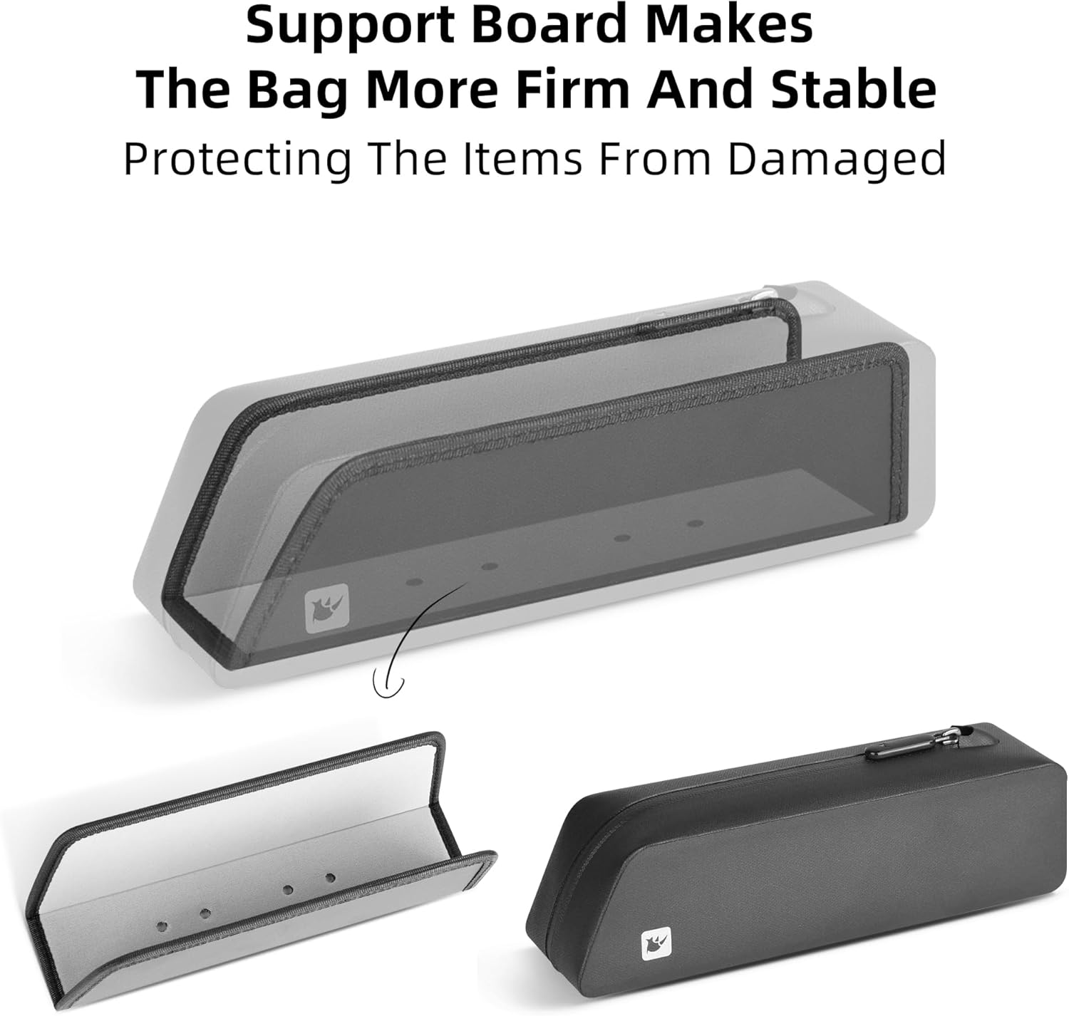 Rhinowalk Bike Top Tube Bag Bike Frame Bag with Magnetic Flap Fully Waterproof Slim Type Bicycle Bag Professional Cycling Accessories for Mountain Road Bike-Black image number 5