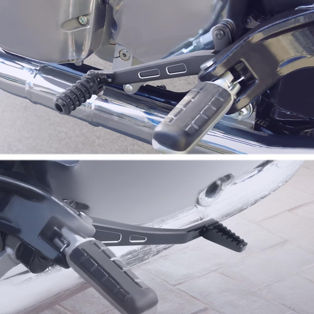 Motorcycle Brake Pedal + Shift Gear Lever Fit for Royal Enfield Interceptor 650 2018-2024 Rear Brake Pedal Foot Shift Lever Gear Lever image number 3