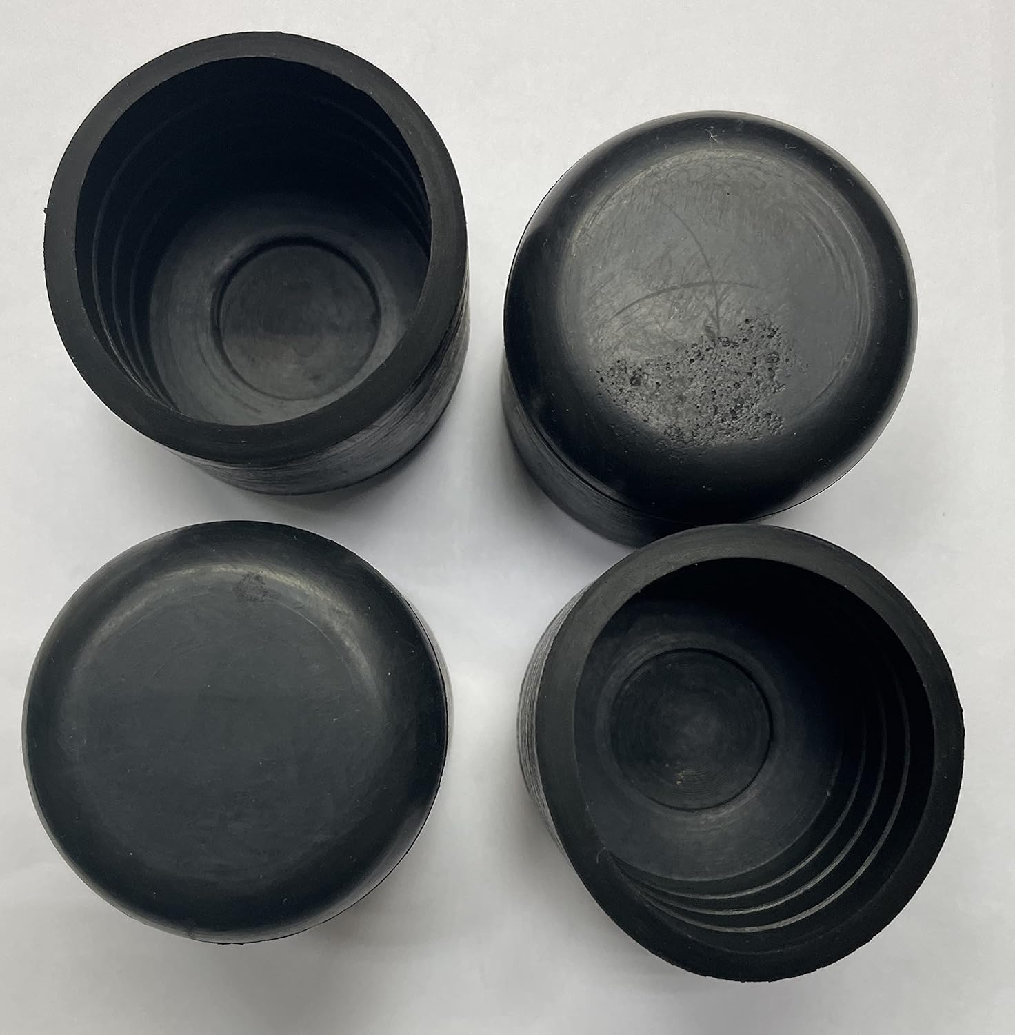 Protection Force for 3/8" 9Mm (Pack of 12) round OD Tubing End Chair Leg Stick Ferrule Furniture Feet Rubber Cap Cup Pad Cover Floor Plug Protectors