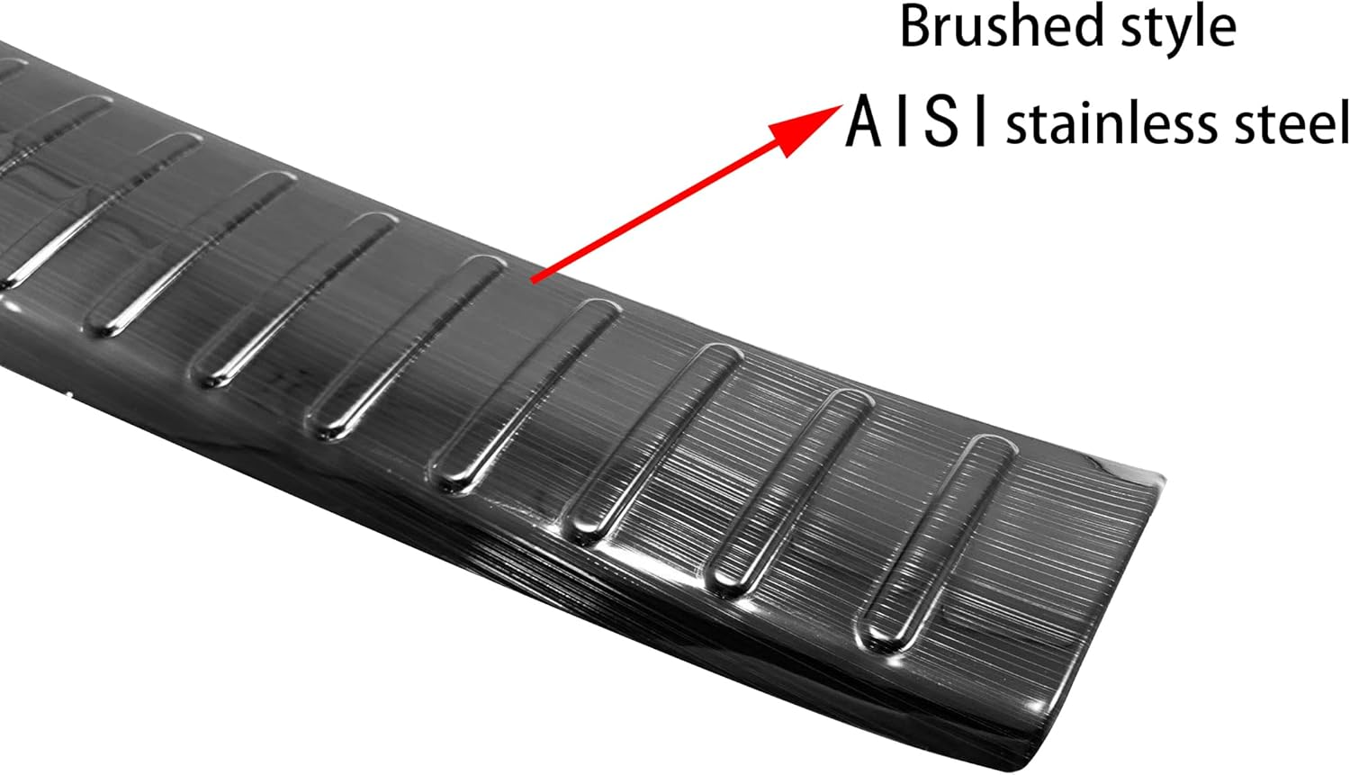 GZBFTDH Stainless Steel Rear Bumper Protector Cargo Trunk Sill Trim Plate Guard, for Kia Carnival Minivan 2022 2023 2024 Accessories Door Entry Guard Cover (Black - Brushed) image number 3