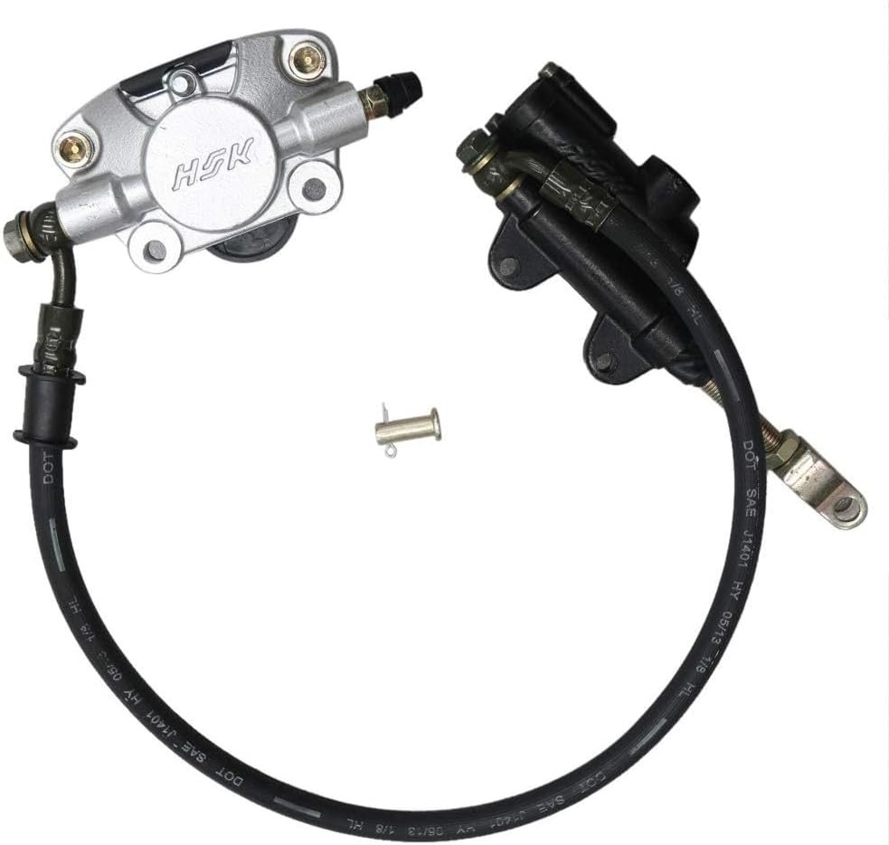 YC Yier 32" Go Kart Rear Live Axle Kit, DIY Parts, 4.10-6" Wheels Tires Rims, Brake Assembly, 3 Stud Wheel Hubs, 428 Sprocket for Mini Bike Drift Trike Golf Cart ATV Quad Buggy