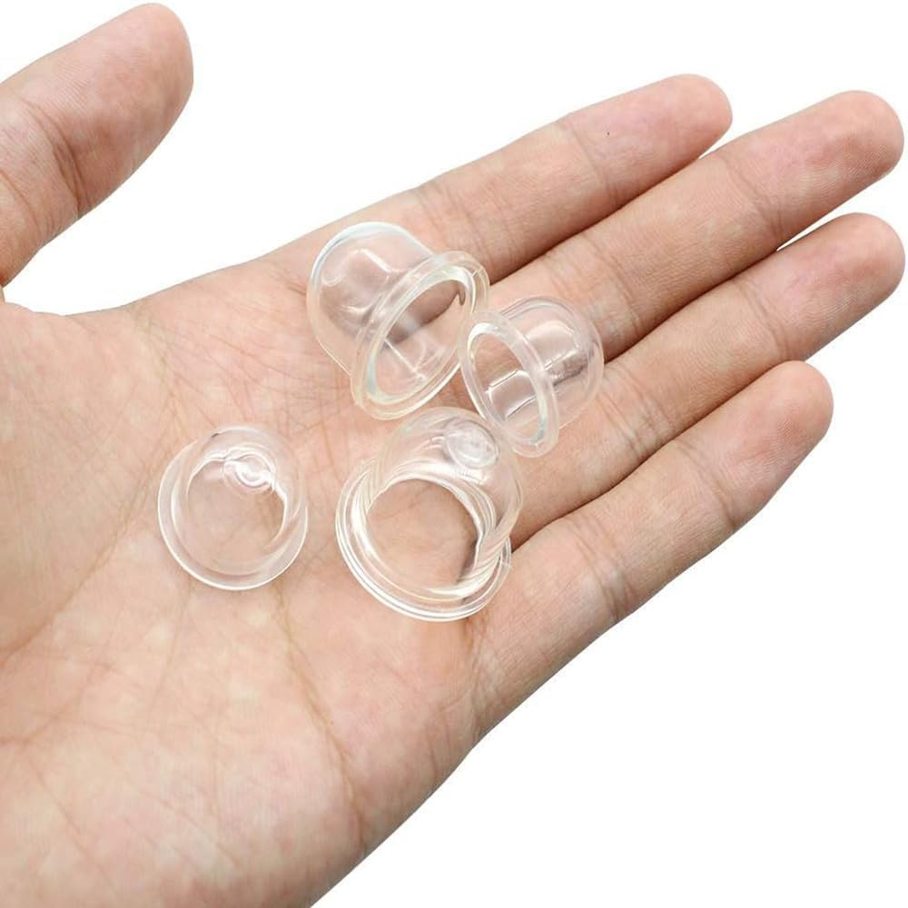 Xinghonyac 20 Pcs Primer Bulbs, Fuel Primer Bulb Pump 19Mm & 22Mm Transparent Carburetor Oil Cup, Replacement Primer Bulbs for Chainsaws, Trimmer, Blowers Cutter Lawn Mower image number 1