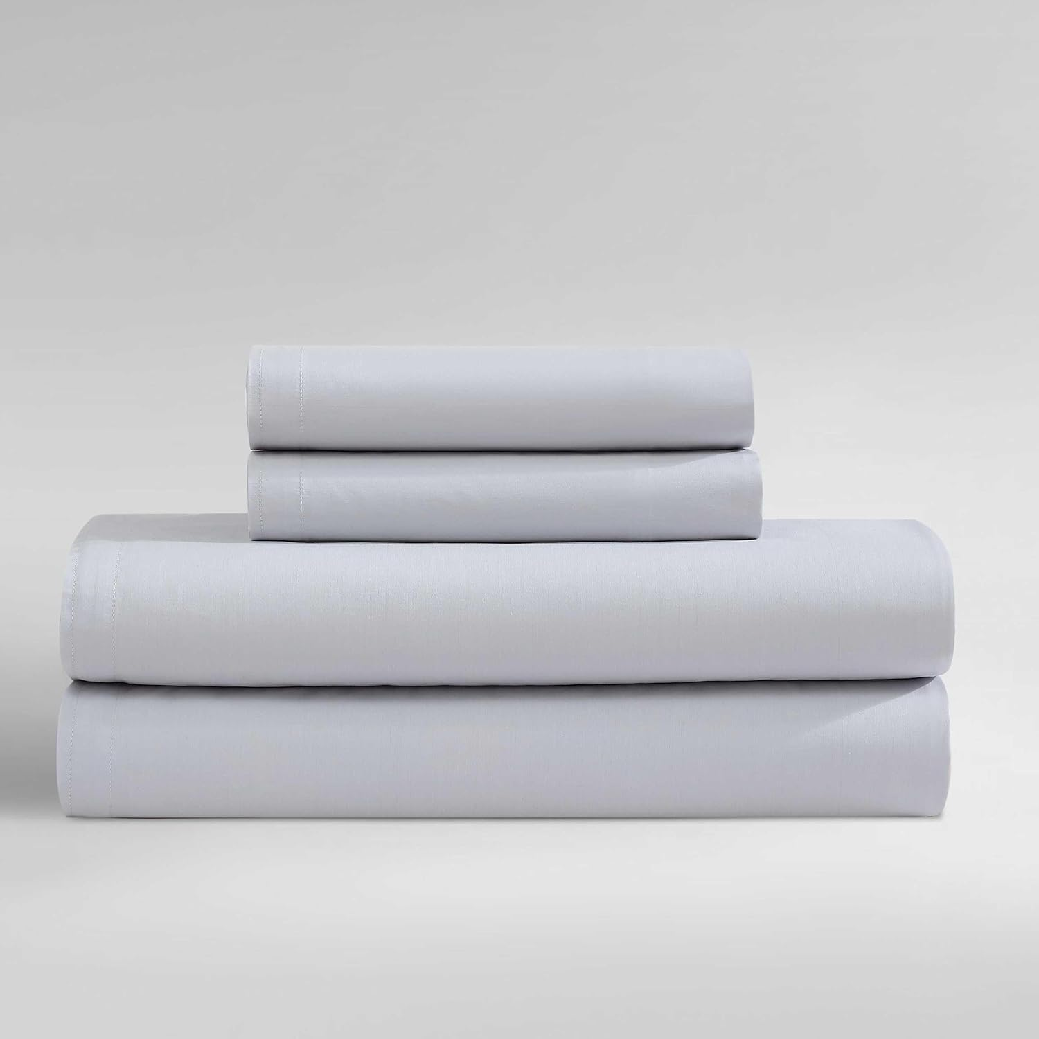 Calvin Klein - King Sheets, Luxuriously Soft Percale Bedding Set, Sustainable Fabric Construction (Naturals Solid Feather White, King)