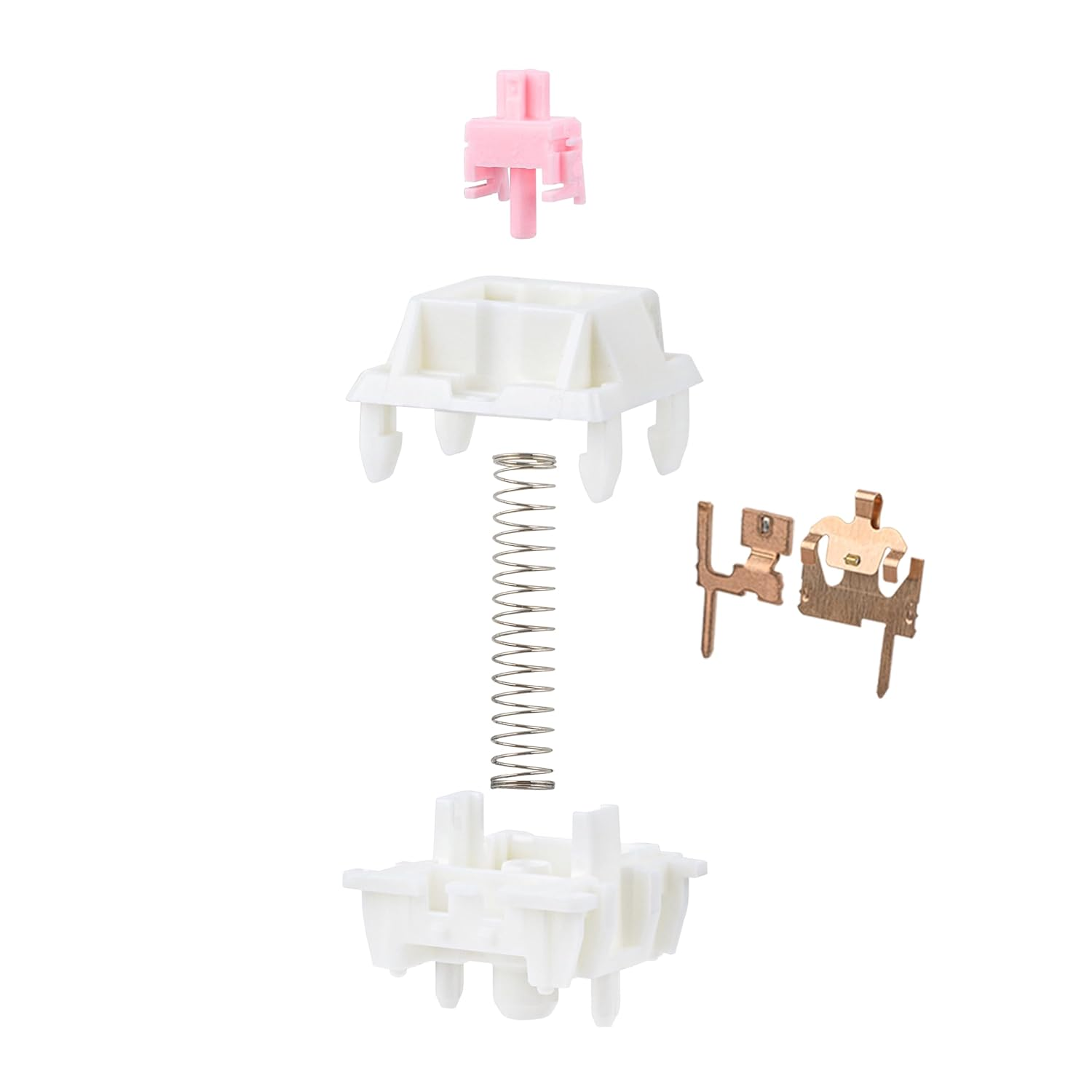 EPOMAKER Roseveil Silent Keyboard Switch for Mechanical Gaming Keyboard, 30PCS, 5-Pin, 32Gf, Pre-Lubed, Linear Silent, PC Case, LY Stem, Compatible with MX Keycaps (Roseveil Silent Switch) image number 5