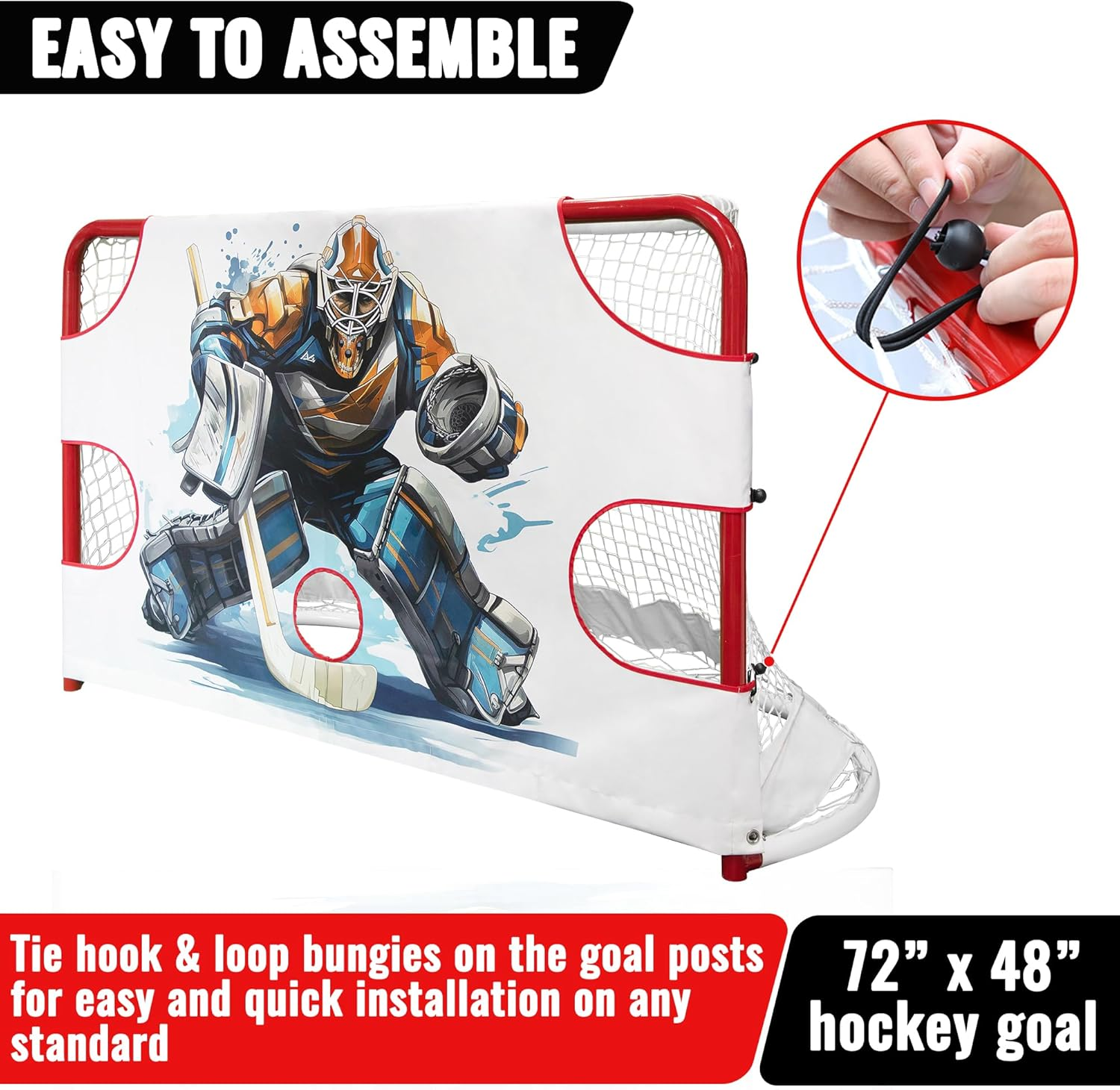 KASIFEI Hockey Shooting Target for Net - Hockey Net Goalie Target -Hockey Goal Targets for Practicing Shooting Accuracy - Hockey Training Equipment image number 2