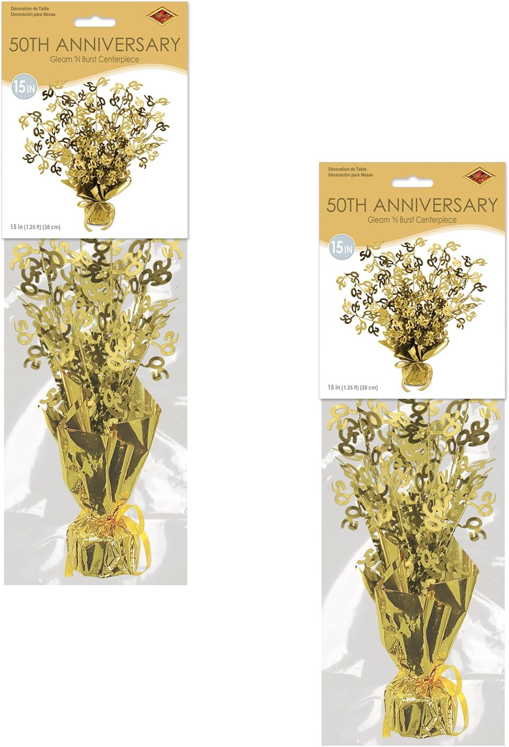 50 Gleam 'N Burst Gold Centerpiece Pack of 2 image number 6