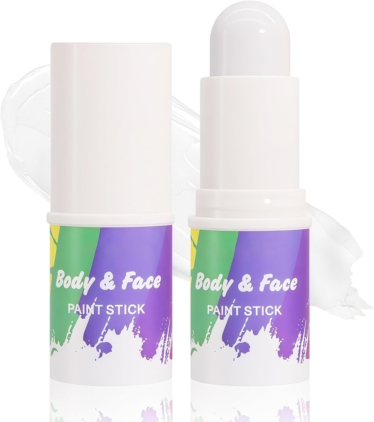 DAGEDA Black Face Paint Stick, Eye Black Stick for Football, Baseball, Lacrosse, Halloween, Cosplay Party SFX Professional Body Paint Makeup, Blendable, Waterproof Face Painting for Adults and Kids