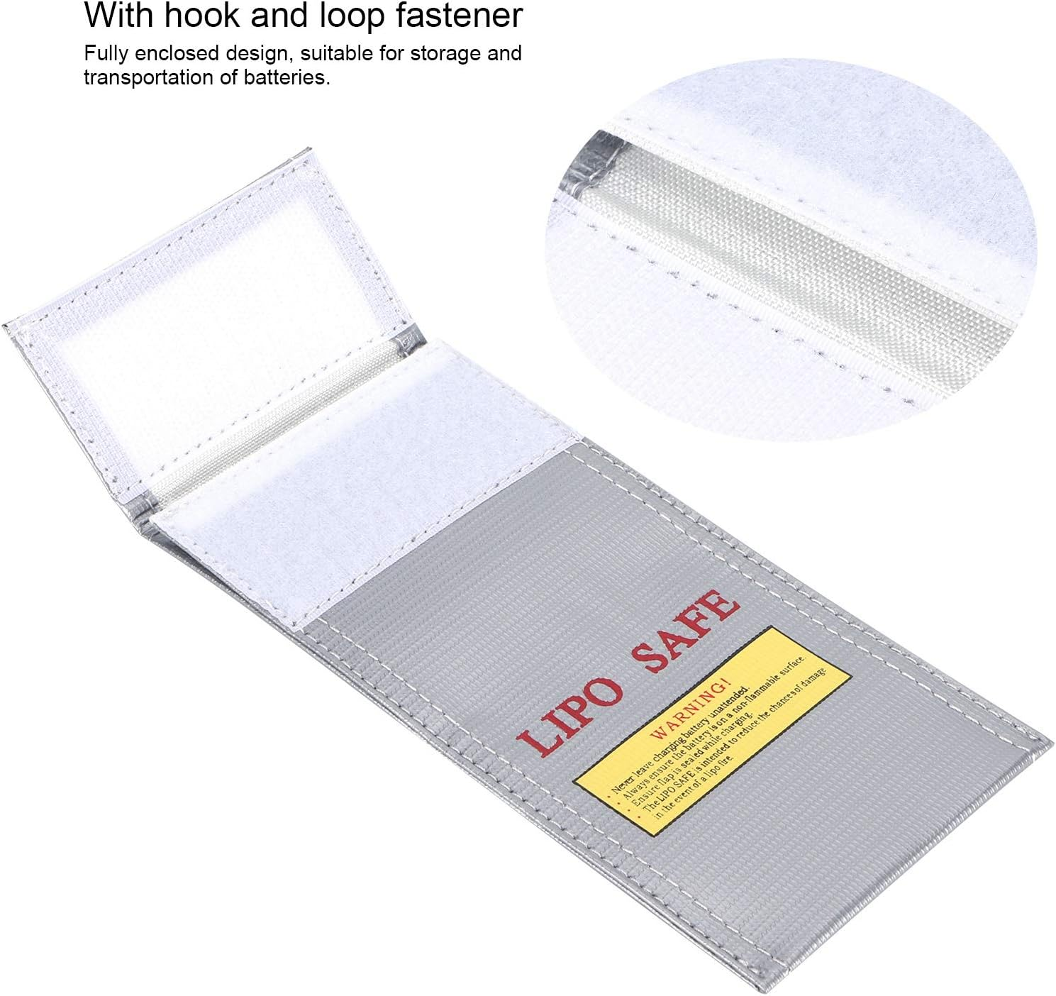 Eosnow Battery Safety Bag Lithium,Fireproof Explosion Proof Battery Bag Lithiumion,Prevent Oxygen Lithium Explosion,For Storage and Transportation image number 4